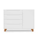 Ver imagem 2 de Cômoda 4 Gavetas 1 Porta com Tampo em Mdf Baby Tubbi Casatema MadeiraOriginals