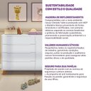 Ver mais imagens de Cômoda 4 Gavetas 1 Porta com Tampo em Mdf Baby Tubbi Casatema MadeiraOriginals