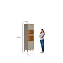 Ver imagem 5 de Torre Quente em MDF para Cozinha 70 cm Allure Marrom/Jequitibá/Gris Fosco