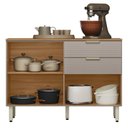 Ver imagem 3 de Balcão para Cozinha em MDP 2 Portas e 2 Gavetas Alba