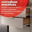 Ver imagem 7 de Balcão para Cozinha em MDP 2 Portas e 2 Gavetas Alba Bege/Amêndola/Nude