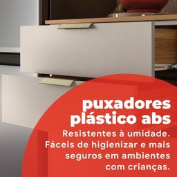 Balcão para Cozinha em MDP 2 Portas e 2 Gavetas Alba - 9