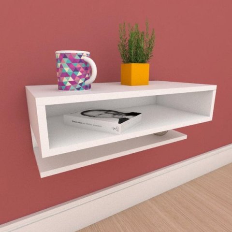 Aparador Mesa de Cabeceira Branco Off White Moderno Cantinho Café Escritorio Simples