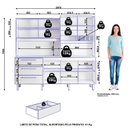 Ver imagem 5 de Armário de Cozinha 6 Portas 3 Gavetas Mega Branco