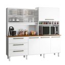 Ver imagem 2 de Armário de Cozinha 6 Portas 3 Gavetas Mega Branco