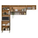 Ver imagem 4 de Kit Cozinha Compacta Modulada com 6 Portas Alba Bege/Amêndola/Nude