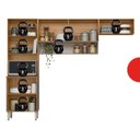Ver imagem 7 de Kit Cozinha Compacta Modulada com 6 Portas Alba Bege/Amêndola/Nude