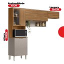 Ver imagem 5 de Kit Cozinha Compacta Modulada com 6 Portas Alba Bege/Amêndola/Nude