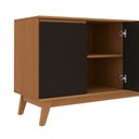 Ver imagem 5 de Aparador Kappesberg 4 Portas Canela/preto Fosco 156cm