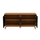 Ver imagem 7 de Aparador Kappesberg 4 Portas Canela/preto Fosco 156cm