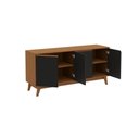 Ver mais imagens de Aparador Kappesberg 4 Portas Canela/preto Fosco 156cm