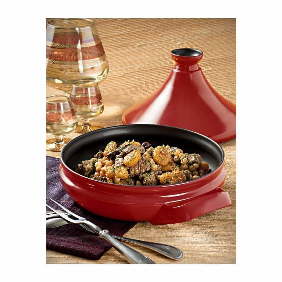 Panela Cerâmica Tagine Terrine 24Cm 1.8L Ceraflame Grafite MadeiraMadeira