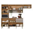 Ver imagem 4 de Cozinha Compacta Modulada com Balcão 3 Gavetas Alba Bege/Amêndola/Nude
