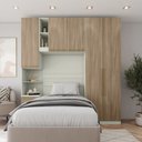 Ver imagem 1 de Quarto Modulado Solteiro Completo 5 Portas 6 Gavetas Seletto Henn