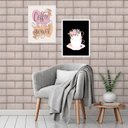 Ver imagem 2 de Kit 2 Quadros Coffee Is The Answer 24x18cm - com Vidro:moldura Branca