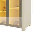 Ver imagem 7 de Sapateira 2 Portas Reflecta com Pés e LED 100% MDF Bege/Off White