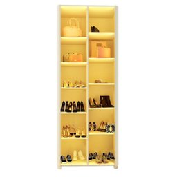 Sapateira 2 Portas Reflecta com Pés e Led 100% Mdf - 8