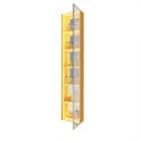 Ver imagem 7 de Cristaleira 1 Porta Reflecta com Fita LED com Espelho Luminare 100% MDF Marrom/Marrome