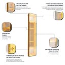 Ver imagem 4 de Cristaleira 1 Porta Reflecta com Fita LED com Espelho Luminare 100% MDF Marrom/Marrome