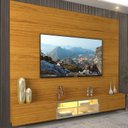 Ver imagem 7 de Estante para TV e Home Theater até 84 Polegadas 100% MDF com LED com Vidro Reflecta 217cm Luminare Marrom