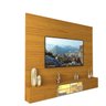 Estante para TV até 84 Polegadas 217cm com Porta Reflecta LED 100% MDF Luminare - 15
