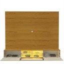 Ver imagem 4 de Estante para TV e Home Theater até 84 Polegadas 100% MDF com LED com Vidro Reflecta 217cm Luminare Marrom