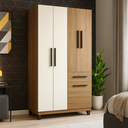 Ver imagem 1 de Guarda Roupa/roupeiro Solteiro 5 Portas 1 Gaveta Laguna Mdp