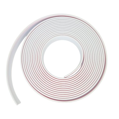 Veda Porta Fresta Vão Adesivo Pvc Flexivel Maleavel 2,00mt:branco