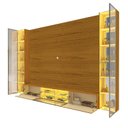 Ver imagem 5 de Estante para TV até 90 Polegadas 293cm com Porta Reflecta LED 100% MDF Luminare