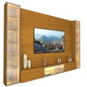Ver imagem 3 de Estante para TV até 90 Polegadas 293cm com Porta Reflecta LED 100% MDF Luminare