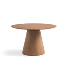 Ver imagem 2 de Mesa de Jantar Cone Redonda 136cm Madeira Maciça e Base Couríssimo Mira Marrom/Nogueira