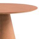 Ver imagem 6 de Mesa de Jantar Cone Redonda 136cm Madeira Maciça e Base Couríssimo Mira Marrom/Nogueira