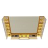 Estante para TV até 90 Polegadas 293cm com Porta Reflecta LED 100% MDF Luminare - 16