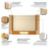 Estante para TV até 90 Polegadas 293cm com Porta Reflecta LED 100% MDF Luminare - 6