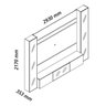 Estante para TV até 90 Polegadas 293cm com Porta Reflecta LED 100% MDF Luminare - 3