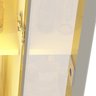 Estante para TV até 90 Polegadas 293cm com Porta Reflecta LED 100% MDF Luminare - 14
