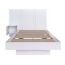 Ver imagem 5 de Cama Solteiro Suspensa com Cabeceira e Mesa de Apoio 80/90 Zurique Branco