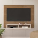 Ver imagem 3 de Conjunto Sala de Estar Painel e Mesa de Centro e Mesa de Apoio Flash Marrom