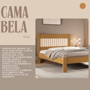 Ver imagem 5 de Cama para Quarto de Casal Bela Nature Estilo Moderna Ripada de Mdf com Estrado Madeira