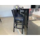 Ver imagem 4 de Kit 2 Banqueta Balcão Cozinha Churrasqueira Moderna Alumínio