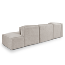 Ver imagem 3 de Sofá 03 Lugares com Molas Ensacadas Versatile Tecido Bouclé Bege 3,00m