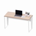 Ver imagem 7 de Escrivaninha X Escritório Home Office 135cm Industrial Pés em Metal Executive Macadâmia e Branco