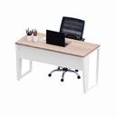 Ver imagem 6 de Escrivaninha X Escritório Home Office 135cm Industrial Pés em Metal Executive Macadâmia e Branco