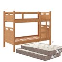 Ver imagem 1 de Beliche Jaspe Vira Duas Camas + 2 Colchões D33 Cor:nature