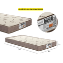 Ver imagem 7 de Beliche Jaspe Vira Duas Camas + 2 Colchões D33 Cor:nature