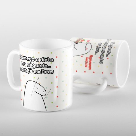 Caneca Flork Começo da Dieta