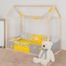 Kit Mini Cama Montessoriano Trança Nuvem 7pçs Amarelo - 1