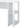 Mesa Escrivaninha em L Malu e Estante Livreiro 45x81cm Lean A06 Branco - Mpozenato - 10