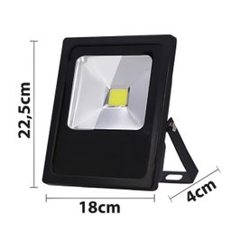 Refletor Led Holofote 30w Bivolt Resistente À Chuva e Pó:branco Frio - 6