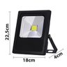 Refletor Led Holofote 30w Bivolt Resistente À Chuva e Pó:branco Frio - 6